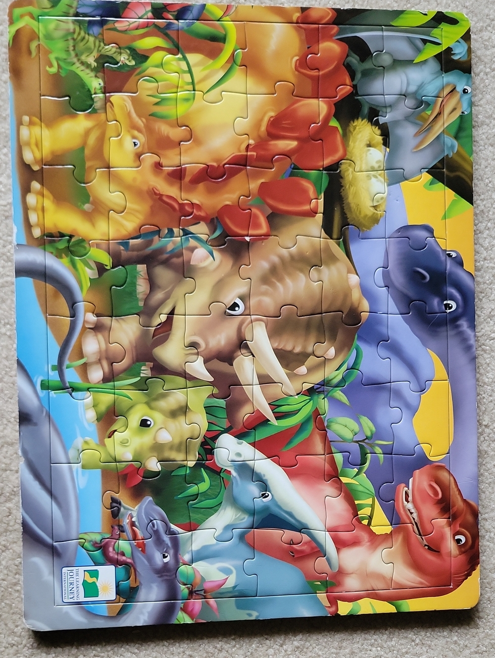 The Learning Journey Wooden Dinosaur Puzzle 48 Pieces